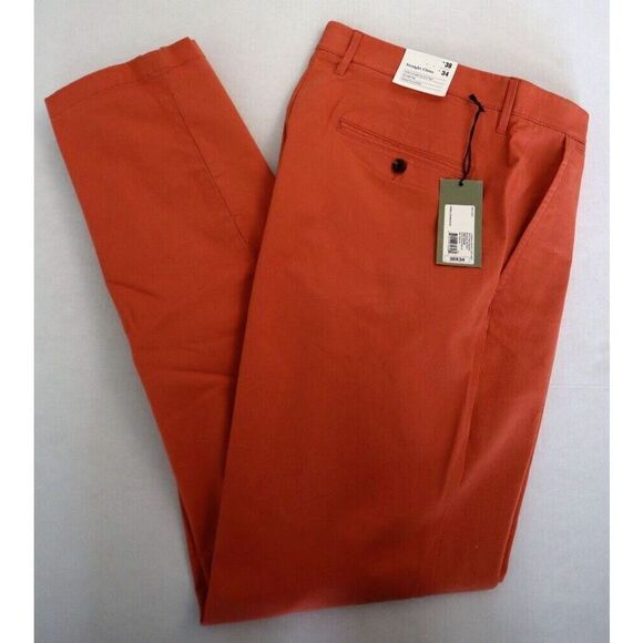 Goodfellow & Co. Men's Sz 38x34 Coral Stone Straight Fit Chino Pants - Picture 5 of 7